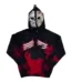 Warren Lotas Jason Quarter Zip Up Hooded Sweatshirt Red Black