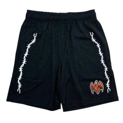 Warren Lotas Barbed Wire Mesh Shorts Black