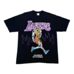 Warren Lotas Los Angeles Lakers Lebron Flames Shirt