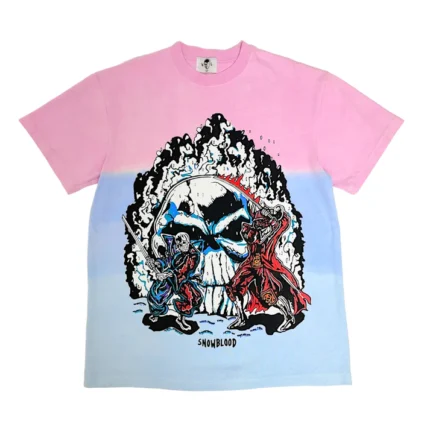 Warren Lotas Snow Blood Shirt – Pink Blue