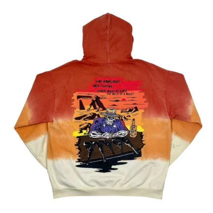 Warren Lotas Aren't Worth Fighting Hooded Sweatshirt Alt Orange Pre-Owned